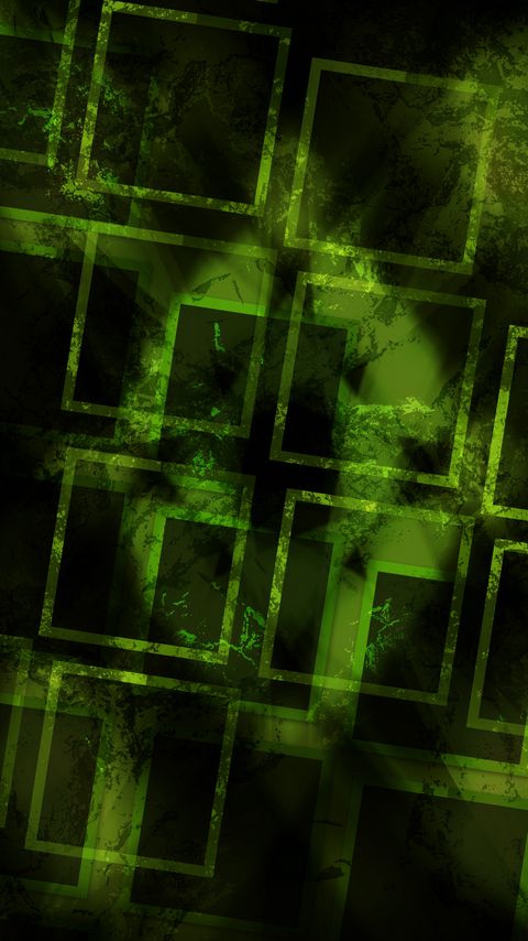 Download wallpaper 2160x3840 squares, shapes, abstraction, green samsung galaxy s4, s5, note, sony xperia z, z1, z2, z3, htc one, lenovo vibe hd background