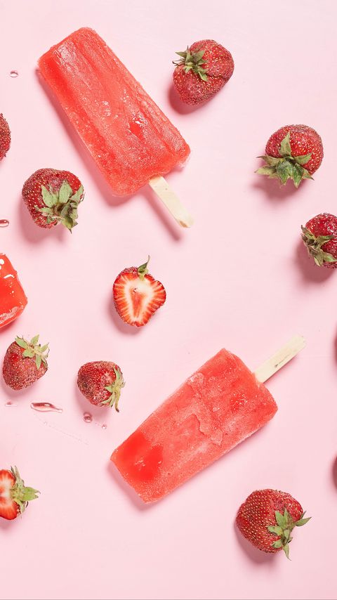 Download wallpaper 2160x3840 strawberries, berries, ice cream, fruit ice samsung galaxy s4, s5, note, sony xperia z, z1, z2, z3, htc one, lenovo vibe hd background