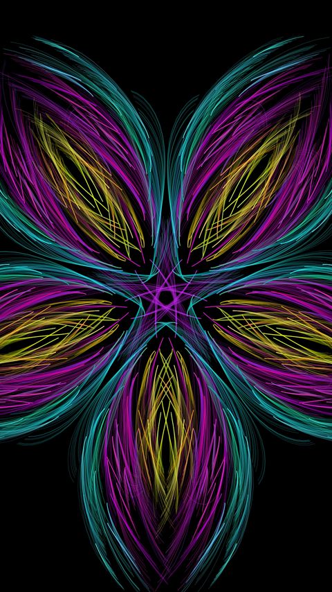 Download wallpaper 2160x3840 stripes, lines, fractal, colorful, abstraction samsung galaxy s4, s5, note, sony xperia z, z1, z2, z3, htc one, lenovo vibe hd background