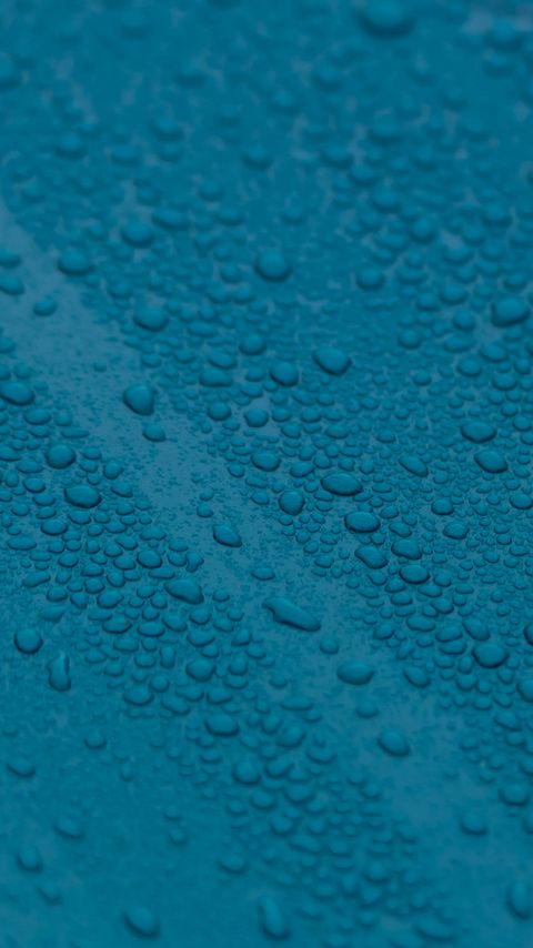 Download wallpaper 2160x3840 surface, drops, water, blue, macro samsung galaxy s4, s5, note, sony xperia z, z1, z2, z3, htc one, lenovo vibe hd background