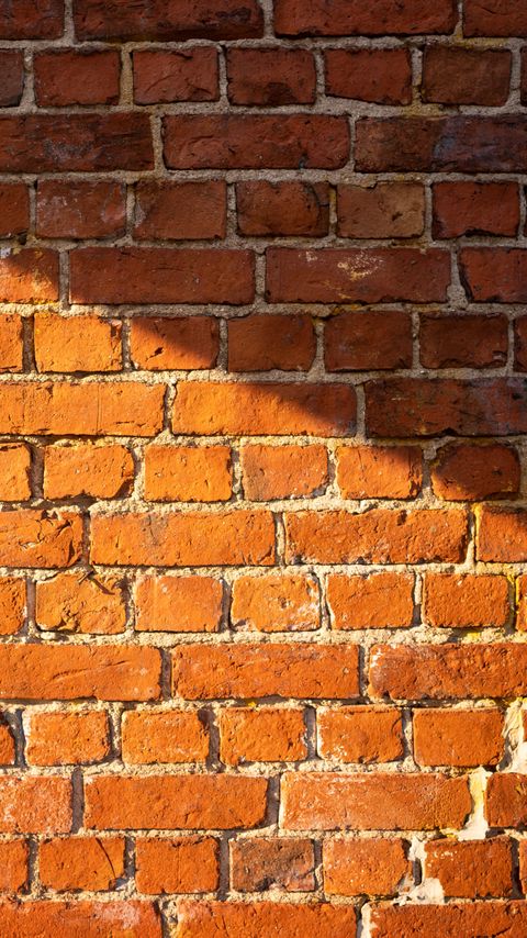 Download wallpaper 2160x3840 wall, bricks, rough, texture, brown samsung galaxy s4, s5, note, sony xperia z, z1, z2, z3, htc one, lenovo vibe hd background