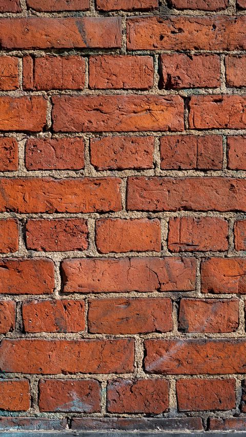 Download wallpaper 2160x3840 wall, bricks, texture, rough, brown samsung galaxy s4, s5, note, sony xperia z, z1, z2, z3, htc one, lenovo vibe hd background