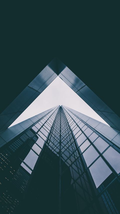 Download wallpaper 2160x3840 building, architecture, glass, dark, bottom view samsung galaxy s4, s5, note, sony xperia z, z1, z2, z3, htc one, lenovo vibe hd background