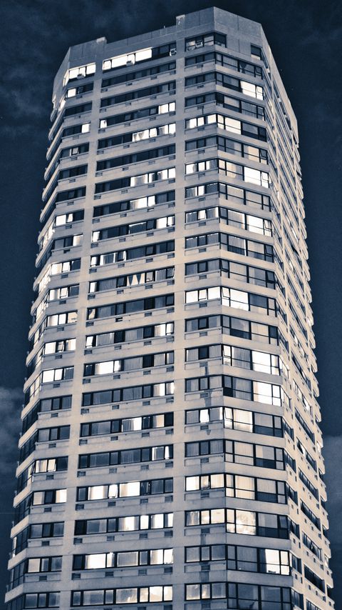 Download wallpaper 2160x3840 building, architecture, windows, light, dark samsung galaxy s4, s5, note, sony xperia z, z1, z2, z3, htc one, lenovo vibe hd background