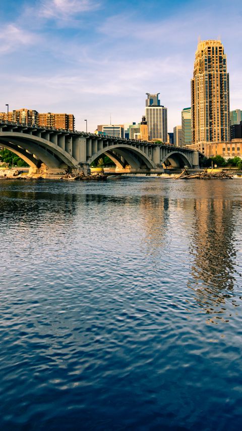 Download wallpaper 2160x3840 city, buildings, bridge, architecture, water samsung galaxy s4, s5, note, sony xperia z, z1, z2, z3, htc one, lenovo vibe hd background