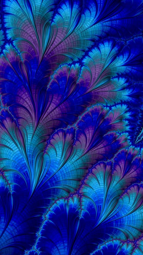 Download wallpaper 2160x3840 fractal, abstraction, pattern, blue samsung galaxy s4, s5, note, sony xperia z, z1, z2, z3, htc one, lenovo vibe hd background