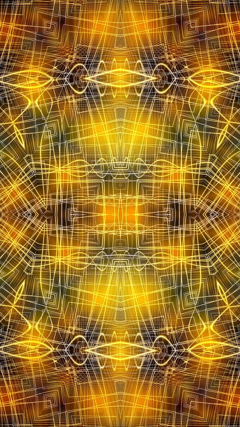 Download wallpaper 2160x3840 fractal, pattern, glow, abstraction, yellow samsung galaxy s4, s5, note, sony xperia z, z1, z2, z3, htc one, lenovo vibe hd background