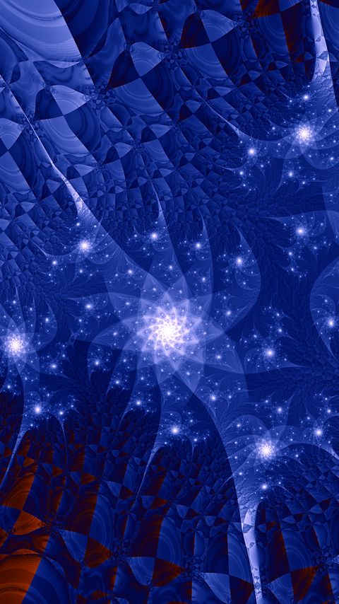 Download wallpaper 2160x3840 fractal, pattern, glow, abstraction, blue samsung galaxy s4, s5, note, sony xperia z, z1, z2, z3, htc one, lenovo vibe hd background