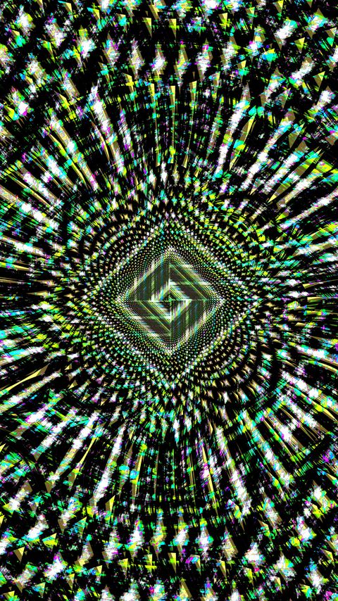 Download wallpaper 2160x3840 fractal, pattern, green, black, abstraction samsung galaxy s4, s5, note, sony xperia z, z1, z2, z3, htc one, lenovo vibe hd background