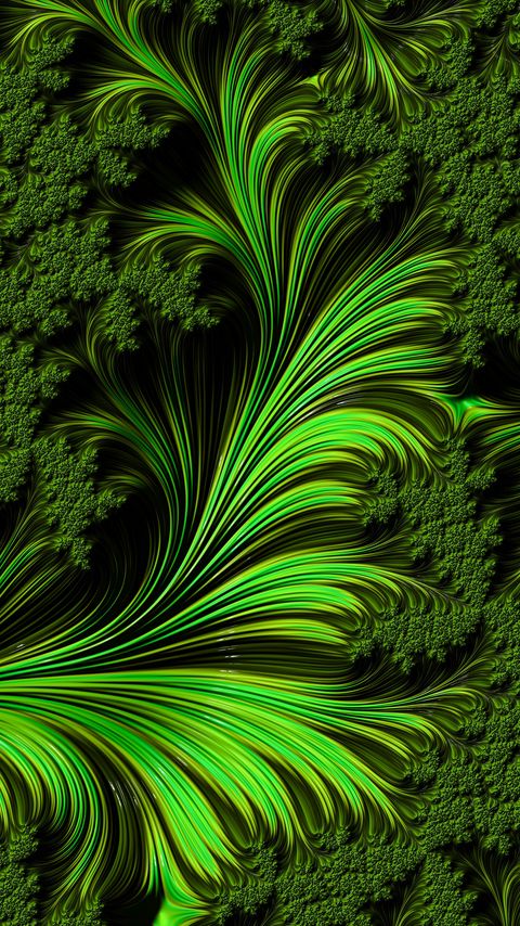 Download wallpaper 2160x3840 fractal, pattern, shapes, green, abstraction samsung galaxy s4, s5, note, sony xperia z, z1, z2, z3, htc one, lenovo vibe hd background