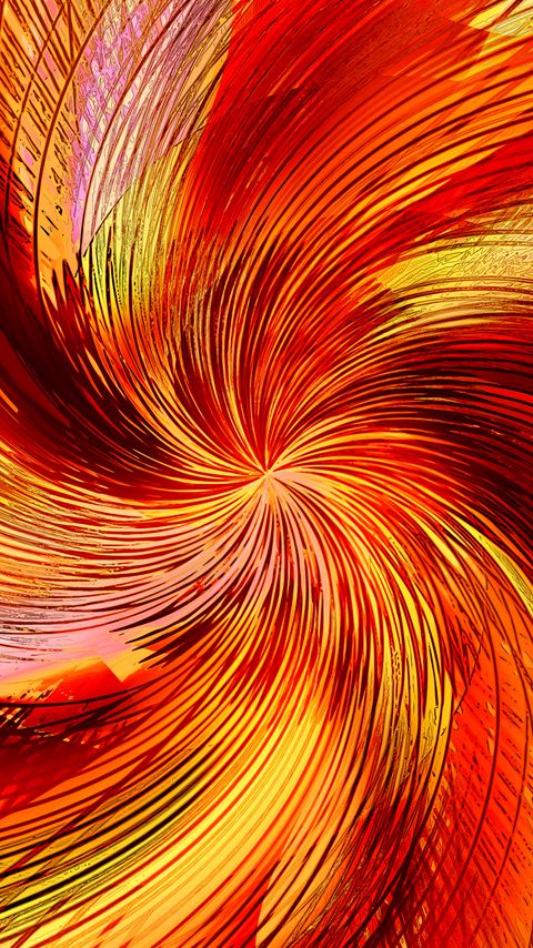 Download wallpaper 2160x3840 funnel, lines, abstraction, orange samsung galaxy s4, s5, note, sony xperia z, z1, z2, z3, htc one, lenovo vibe hd background