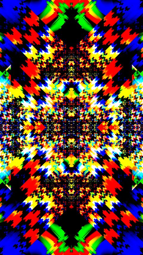 Download wallpaper 2160x3840 kaleidoscope, fractal, pattern, abstraction, colorful samsung galaxy s4, s5, note, sony xperia z, z1, z2, z3, htc one, lenovo vibe hd background