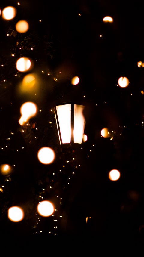 Download wallpaper 2160x3840 lantern, garland, lights, light, dark samsung galaxy s4, s5, note, sony xperia z, z1, z2, z3, htc one, lenovo vibe hd background