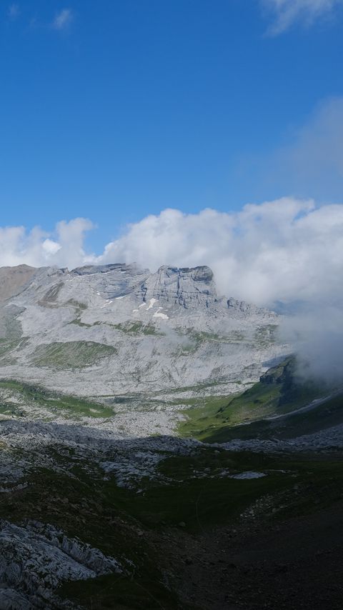 Download wallpaper 2160x3840 mountain, landform, clouds, landscape, nature samsung galaxy s4, s5, note, sony xperia z, z1, z2, z3, htc one, lenovo vibe hd background