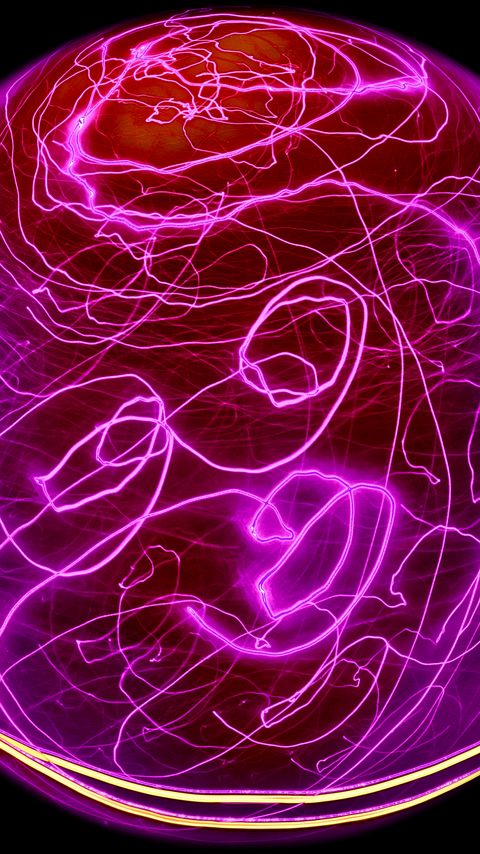 Download wallpaper 2160x3840 ball, light, lines, long exposure, freezelight, purple samsung galaxy s4, s5, note, sony xperia z, z1, z2, z3, htc one, lenovo vibe hd background