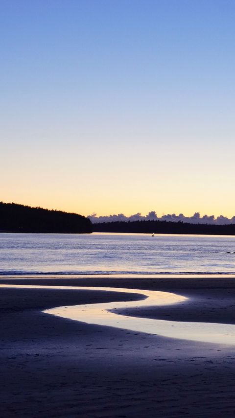 Download wallpaper 2160x3840 beach, sea, twilight samsung galaxy s4, s5, note, sony xperia z, z1, z2, z3, htc one, lenovo vibe hd background