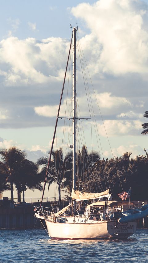 Download wallpaper 2160x3840 boat, sail, pier, sea samsung galaxy s4, s5, note, sony xperia z, z1, z2, z3, htc one, lenovo vibe hd background
