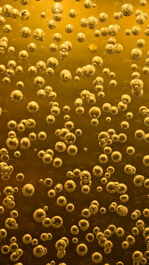 Download wallpaper 2160x3840 bubbles, liquid, abstraction, yellow samsung galaxy s4, s5, note, sony xperia z, z1, z2, z3, htc one, lenovo vibe hd background