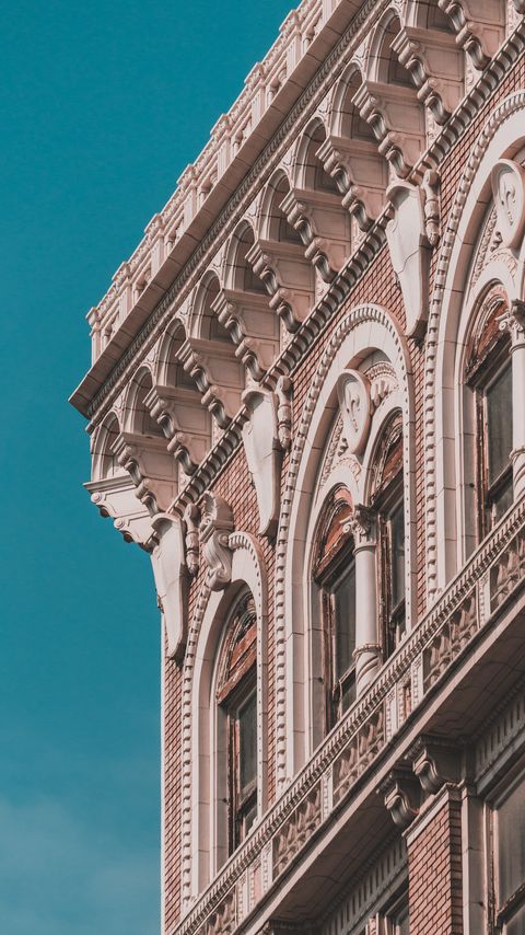 Download wallpaper 2160x3840 building, facade, architecture, relief, windows samsung galaxy s4, s5, note, sony xperia z, z1, z2, z3, htc one, lenovo vibe hd background