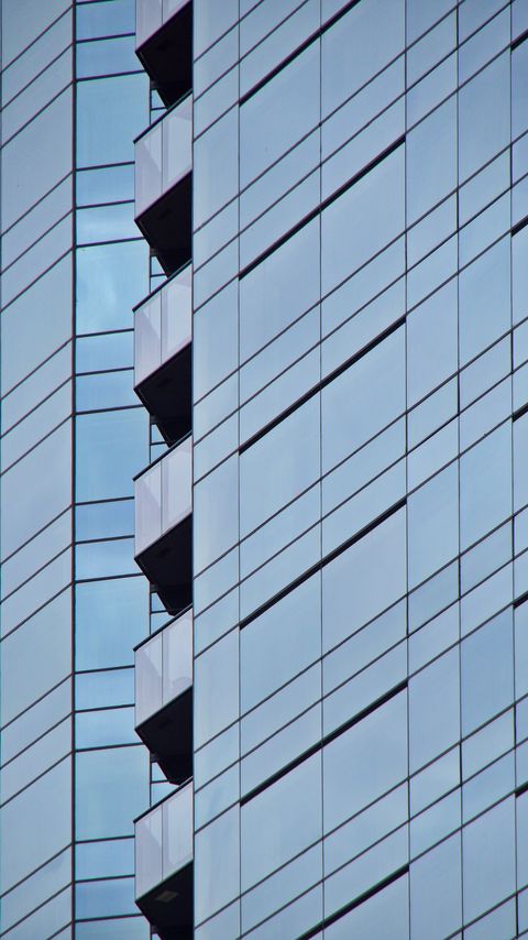 Download wallpaper 2160x3840 building, facade, glass, balconies samsung galaxy s4, s5, note, sony xperia z, z1, z2, z3, htc one, lenovo vibe hd background