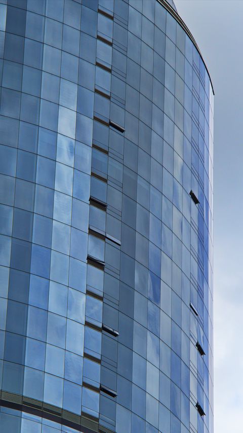 Download wallpaper 2160x3840 building, facade, lines, glass samsung galaxy s4, s5, note, sony xperia z, z1, z2, z3, htc one, lenovo vibe hd background