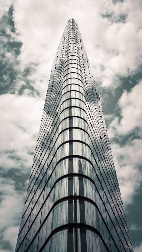 Download wallpaper 2160x3840 building, sky, bottom view, facade, architecture samsung galaxy s4, s5, note, sony xperia z, z1, z2, z3, htc one, lenovo vibe hd background