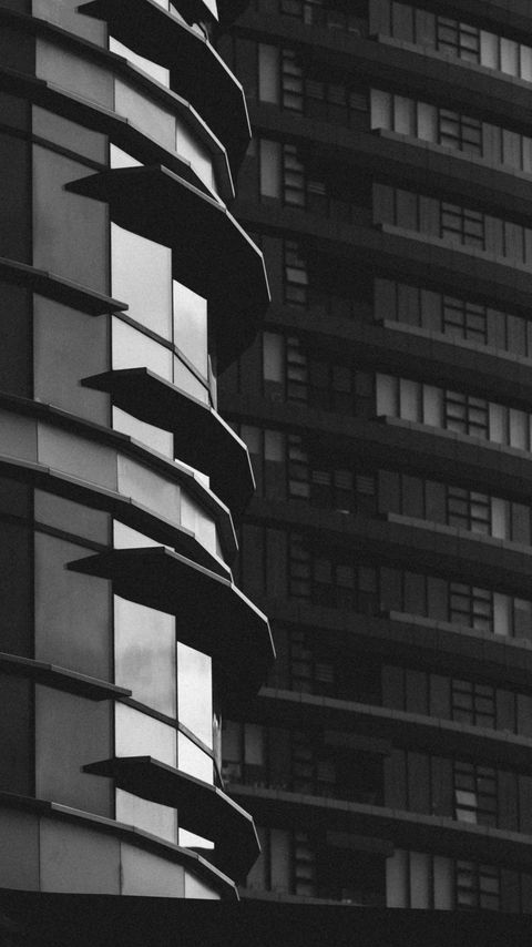 Download wallpaper 2160x3840 buildings, facades, architecture, black and white samsung galaxy s4, s5, note, sony xperia z, z1, z2, z3, htc one, lenovo vibe hd background