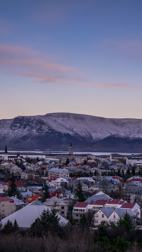 Download wallpaper 2160x3840 buildings, houses, mountains, city samsung galaxy s4, s5, note, sony xperia z, z1, z2, z3, htc one, lenovo vibe hd background