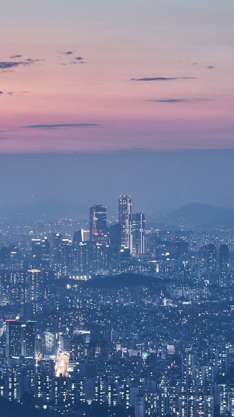 Download wallpaper 2160x3840 buildings, lights, night, city, view samsung galaxy s4, s5, note, sony xperia z, z1, z2, z3, htc one, lenovo vibe hd background
