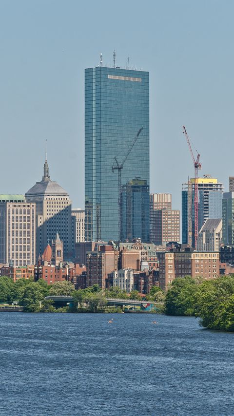 Download wallpaper 2160x3840 buildings, skyscraper, glass, reflection, city samsung galaxy s4, s5, note, sony xperia z, z1, z2, z3, htc one, lenovo vibe hd background
