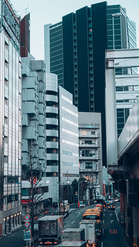 Download wallpaper 2160x3840 buildings, street, cars, city samsung galaxy s4, s5, note, sony xperia z, z1, z2, z3, htc one, lenovo vibe hd background