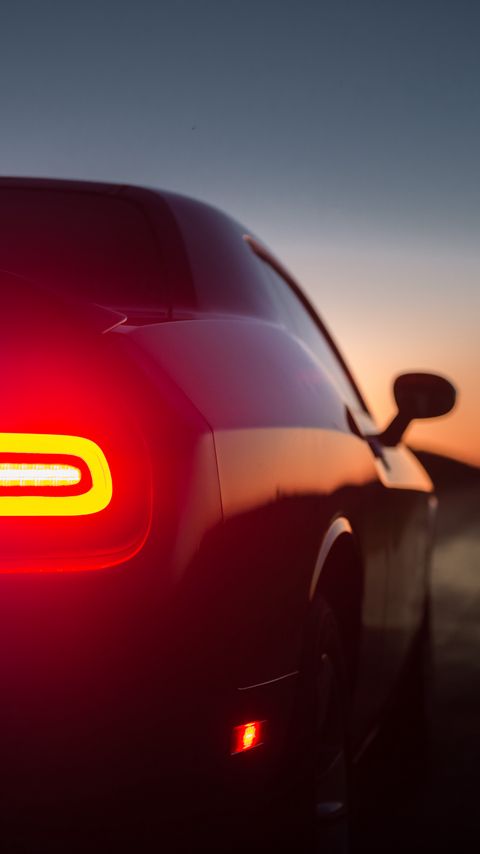 Download wallpaper 2160x3840 car, back view, twilight samsung galaxy s4, s5, note, sony xperia z, z1, z2, z3, htc one, lenovo vibe hd background