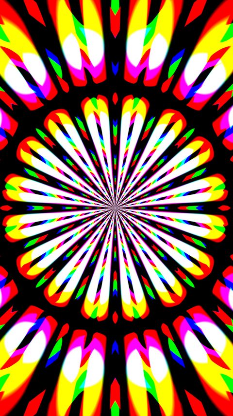 Download wallpaper 2160x3840 circle, flower, stripes, abstraction, bright samsung galaxy s4, s5, note, sony xperia z, z1, z2, z3, htc one, lenovo vibe hd background
