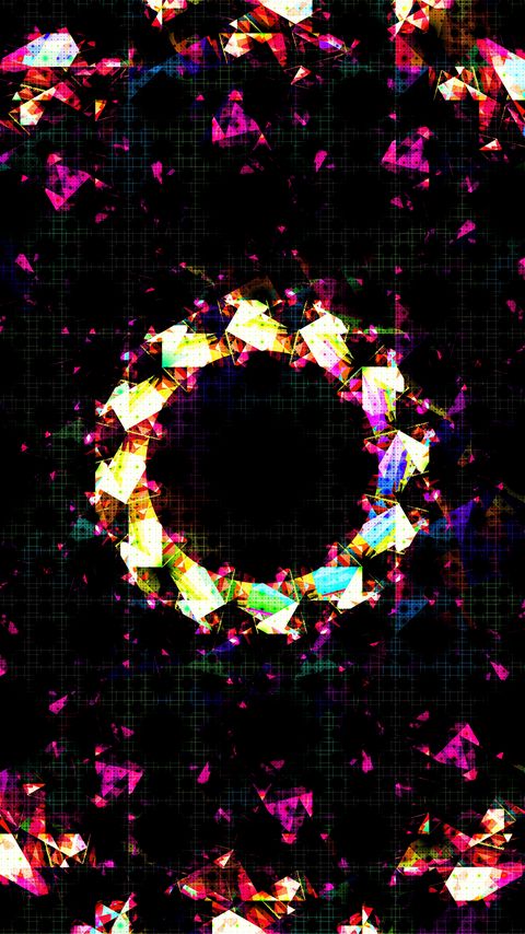 Download wallpaper 2160x3840 circle, kaleidoscope, shapes, abstraction samsung galaxy s4, s5, note, sony xperia z, z1, z2, z3, htc one, lenovo vibe hd background