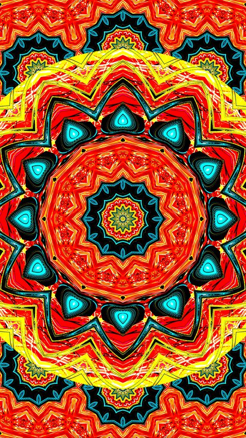 Download wallpaper 2160x3840 circles, shapes, fractal, abstraction, bright samsung galaxy s4, s5, note, sony xperia z, z1, z2, z3, htc one, lenovo vibe hd background
