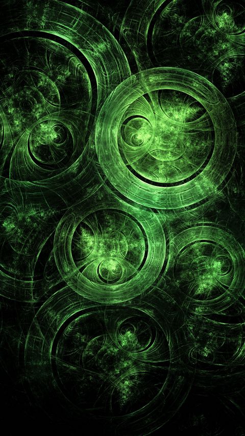 Download wallpaper 2160x3840 circles, transparent, abstraction, green, dark samsung galaxy s4, s5, note, sony xperia z, z1, z2, z3, htc one, lenovo vibe hd background