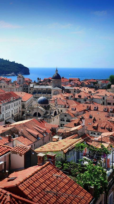 Download wallpaper 2160x3840 city, buildings, architecture, old, aerial view, dubrovnik samsung galaxy s4, s5, note, sony xperia z, z1, z2, z3, htc one, lenovo vibe hd background