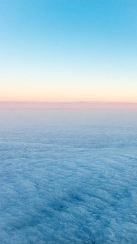 Download wallpaper 2160x3840 clouds, flight, horizon, nature samsung galaxy s4, s5, note, sony xperia z, z1, z2, z3, htc one, lenovo vibe hd background