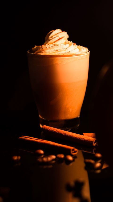 Download wallpaper 2160x3840 cocoa, coffee, glass, cinnamon, drink, dark samsung galaxy s4, s5, note, sony xperia z, z1, z2, z3, htc one, lenovo vibe hd background