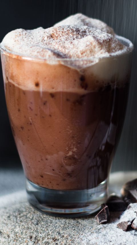 Download wallpaper 2160x3840 coffee, cocoa, chocolate, glass, drink samsung galaxy s4, s5, note, sony xperia z, z1, z2, z3, htc one, lenovo vibe hd background