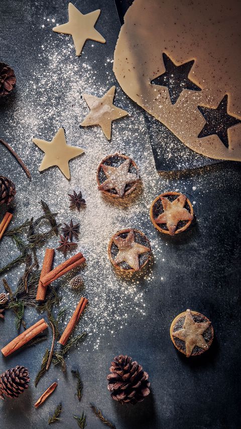 Download wallpaper 2160x3840 cookies, stars, cinnamon, cones, aesthetics samsung galaxy s4, s5, note, sony xperia z, z1, z2, z3, htc one, lenovo vibe hd background