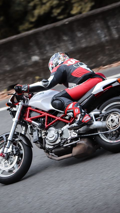 Download wallpaper 2160x3840 ducati monster, ducati, motorcycle, bike, motorcyclist, biker samsung galaxy s4, s5, note, sony xperia z, z1, z2, z3, htc one, lenovo vibe hd background