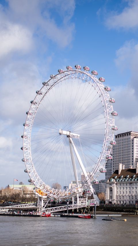 Download wallpaper 2160x3840 ferris wheel, attraction, london samsung galaxy s4, s5, note, sony xperia z, z1, z2, z3, htc one, lenovo vibe hd background