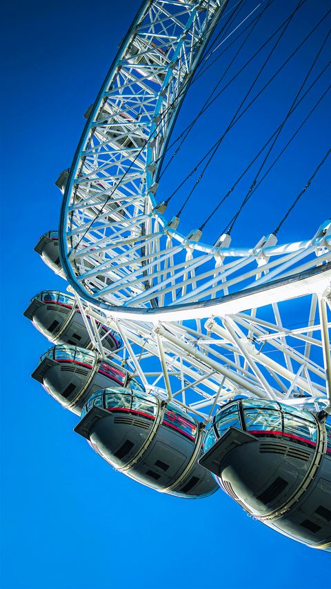 Download wallpaper 2160x3840 ferris wheel, sky, attraction, bottom view samsung galaxy s4, s5, note, sony xperia z, z1, z2, z3, htc one, lenovo vibe hd background