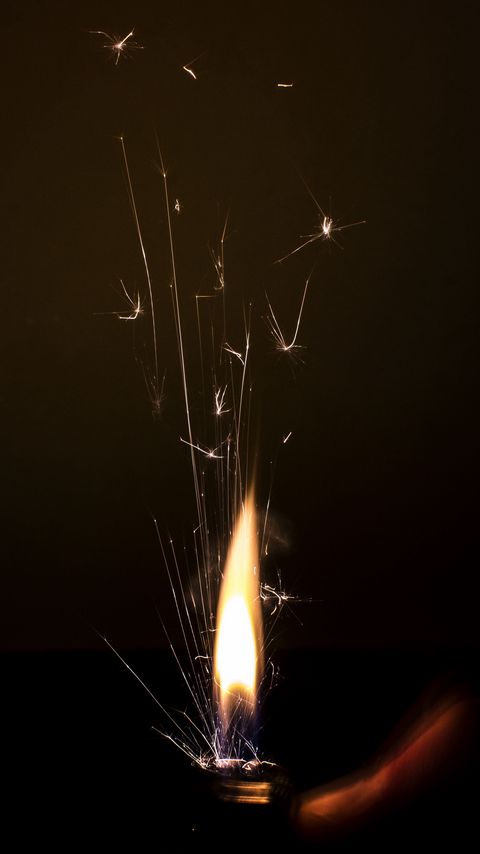 Download wallpaper 2160x3840 fire, sparks, lighter, darkness samsung galaxy s4, s5, note, sony xperia z, z1, z2, z3, htc one, lenovo vibe hd background