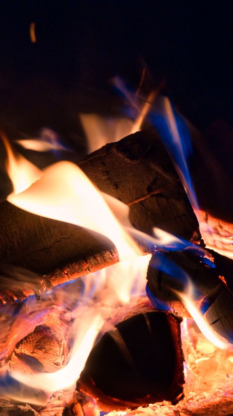 Download wallpaper 2160x3840 firewood, fire, flame, bonfire samsung galaxy s4, s5, note, sony xperia z, z1, z2, z3, htc one, lenovo vibe hd background