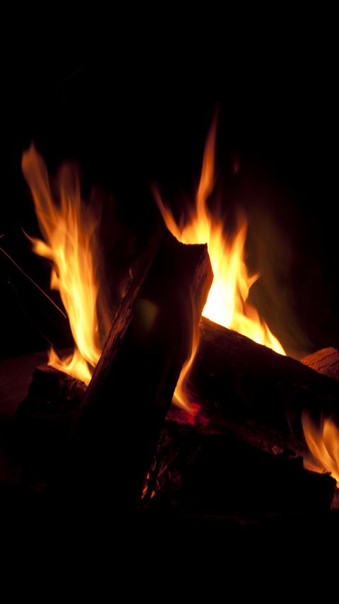 Download wallpaper 2160x3840 firewood, flame, fire, dark samsung galaxy s4, s5, note, sony xperia z, z1, z2, z3, htc one, lenovo vibe hd background