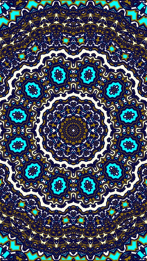 Download wallpaper 2160x3840 fractal, pattern, circles, shapes, abstraction, blue samsung galaxy s4, s5, note, sony xperia z, z1, z2, z3, htc one, lenovo vibe hd background