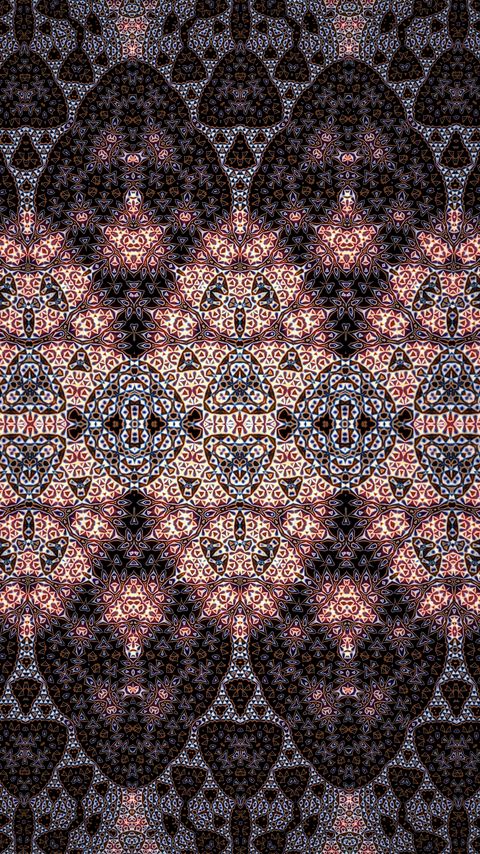 Download wallpaper 2160x3840 fractal, pattern, shapes, dots, abstraction samsung galaxy s4, s5, note, sony xperia z, z1, z2, z3, htc one, lenovo vibe hd background