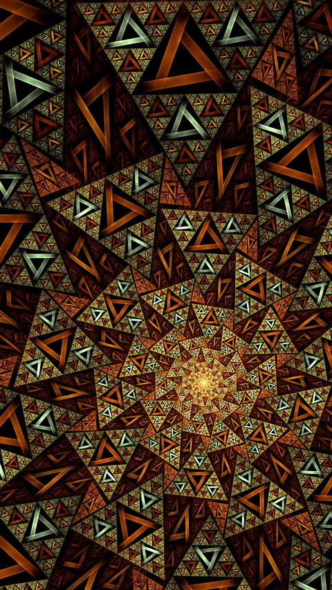 Download wallpaper 2160x3840 fractal, pattern, triangles, abstraction samsung galaxy s4, s5, note, sony xperia z, z1, z2, z3, htc one, lenovo vibe hd background